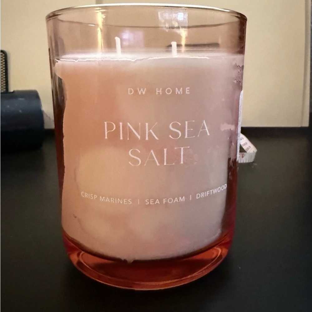 DW Home Pink Sea Salt Scented Candle